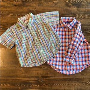 Baby Gap / The Children’s Place plaid shirt bundle